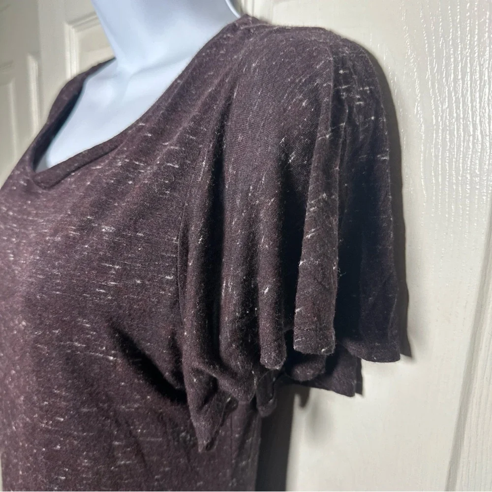 Dolan Anthropologie Women’s Small Melanie Maroon Sun Dress Asymmetrical Y2K Boho - Picture 9 of 15